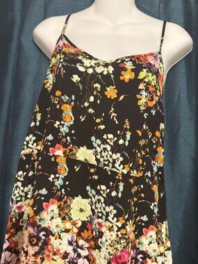 Olive & Oak Floral Maxi Dress - Black and Multicolor